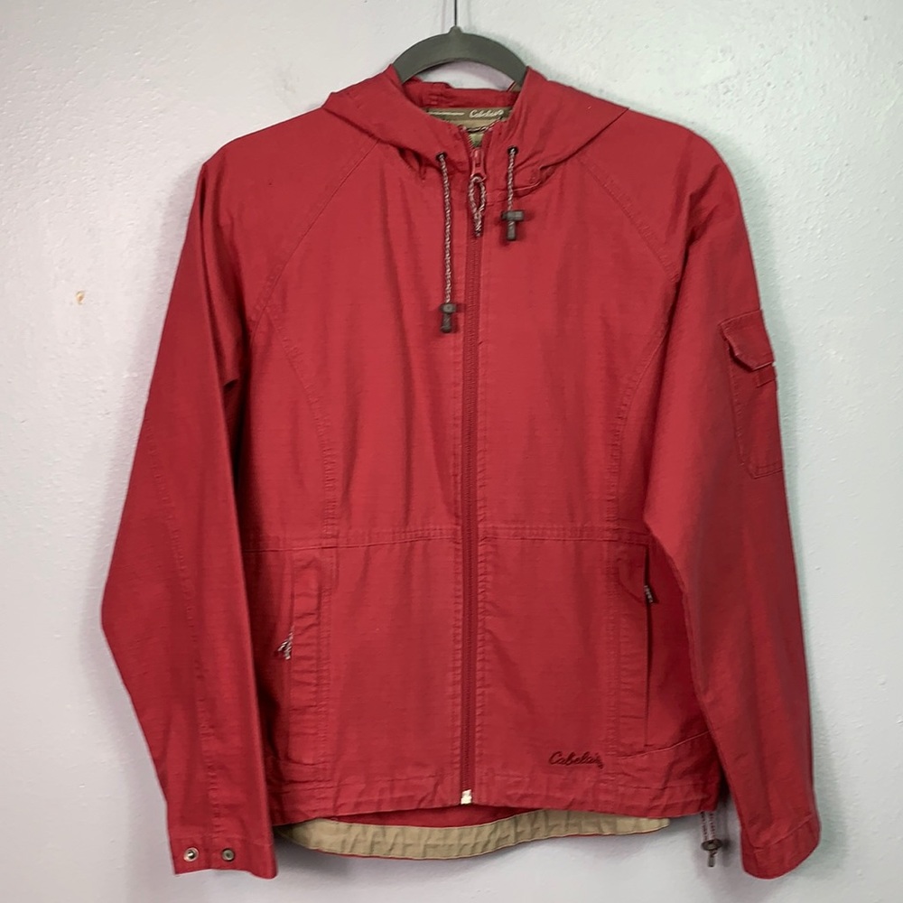Cabela’s Red Lightweight Utility Jacket Small
